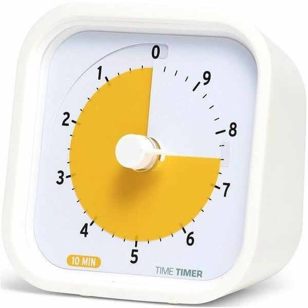 Time Timer MOD 10 Minute Education Edition - 10 Minute - For Classroom - White