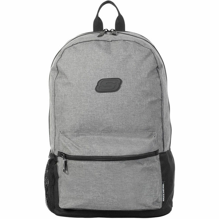 Skechers Essential Carrying Case (Backpack) Notebook - Gray - Shoulder Strap - 1 Each
