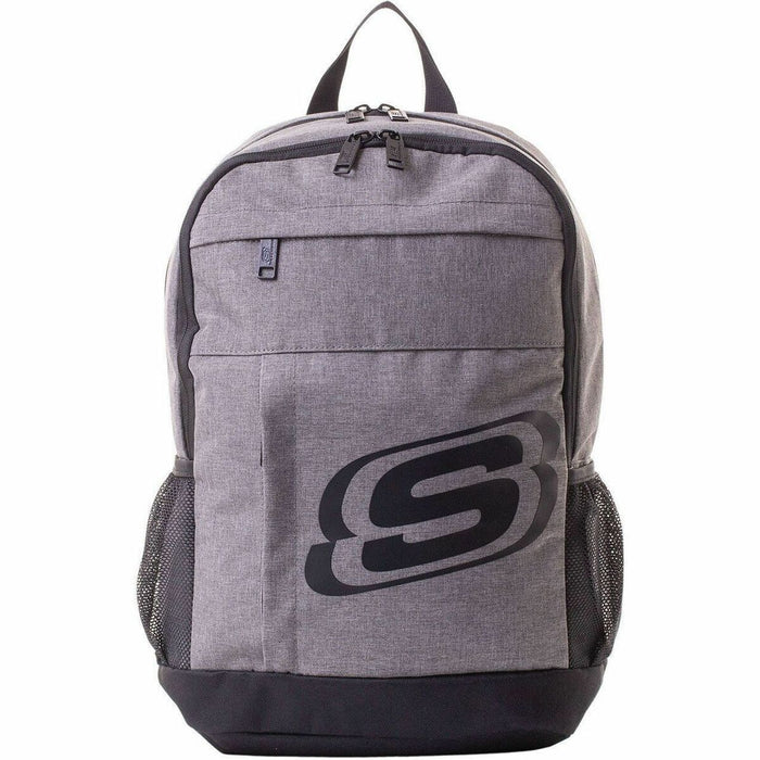 Skechers Central Carrying Case (Backpack) Notebook - Gray - Shoulder Strap - 1 Each