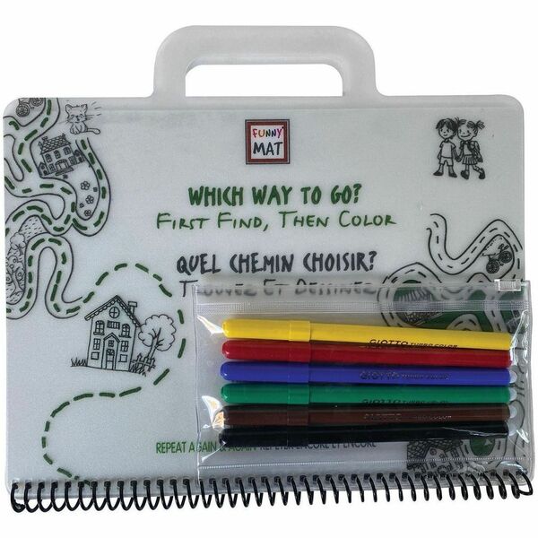 Funny Mat Paint Activity Kit - Paint, Coloring - Mazes - 1 Each