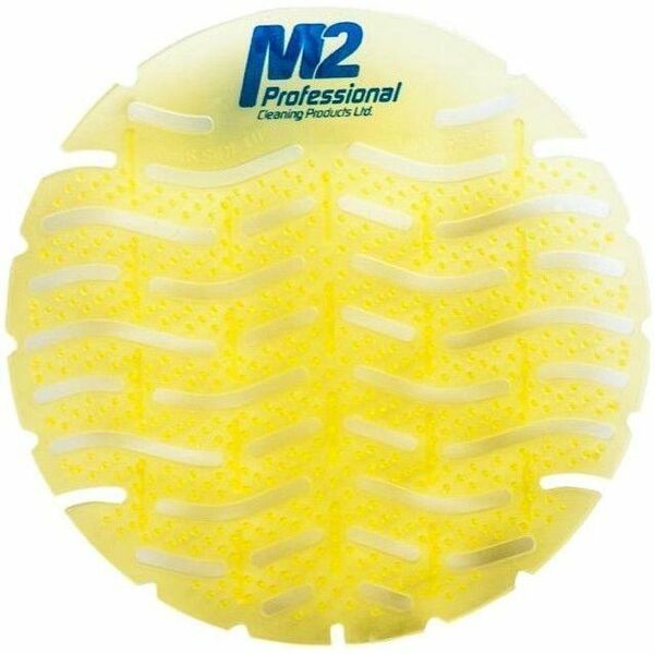 M2 Professional Wave Anti-Splash Urinal Screen - Lemon Lime - Lasts upto 30 Days - Anti-splash, Clog Remover, Deodorizer, Odor Neutralizer - 12 Pack