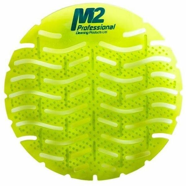 M2 Professional Wave Anti-Splash Urinal Screen - Apple - Lasts upto 30 Days - Anti-splash, Clog Remover, Deodorizer, Odor Neutralizer - 12 Pack