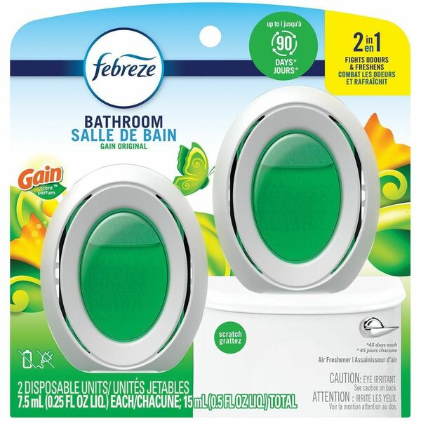 Febreze Air Freshener - 7.50 mL - Clean and Fresh - Long Lasting - 2 Each