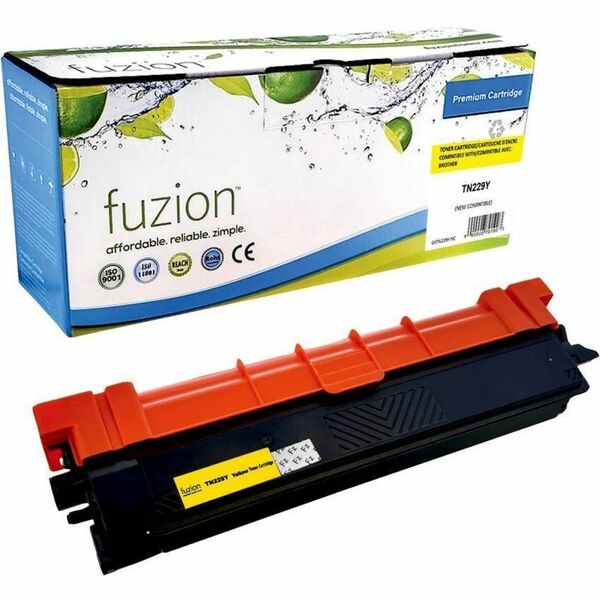 Fuzion Laser Toner Cartridge - Alternative for Brother TN229Y (TN229Y) - Yellow - 1 Each - 1200 Pages