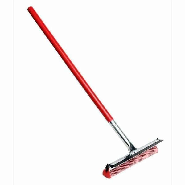 M2 Professional Car Squeegee with 24" Wood Handle - Rubber Blade - 24" (609.60 mm) Wood Handle - Lightweight, Long Lasting, Durable - 1Each