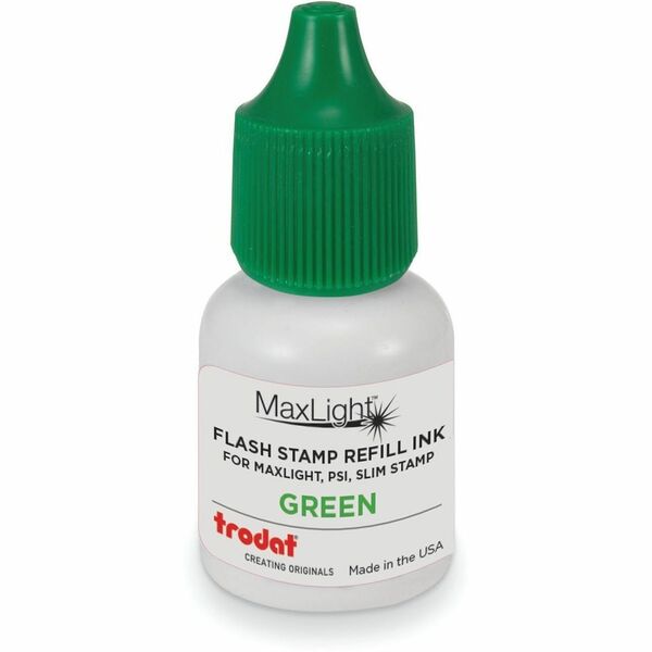 Trodat Stamp Pad Ink Refill - Green Ink - 1 / Each