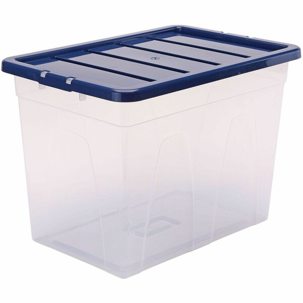 Bankers Box 64L Nestable Plastic storage Box - 10Pk - External Dimensions: 22.3" (566.42 mm) Length x 15.7" (400.05 mm) Width x 16.1" (409.96 mm) Depth x 16.3" (412.75 mm) Height - Stackable - Plastic, Polypropylene - Recycled - 1 Each