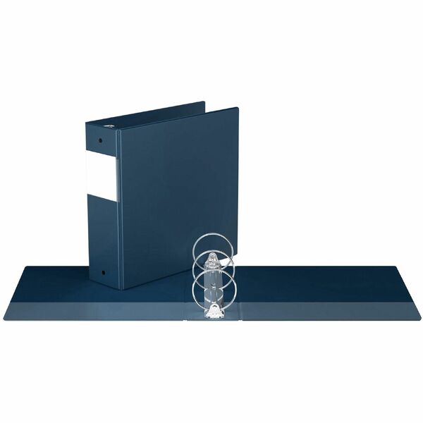 Davis Group Premium Economy, Round Ring, Binder, (Navy Blue, 3") - 8 1/2" (215.90 mm) x 11" (279.40 mm) Sheet Size - 600 Sheet Capacity - 3 x 3" (76.20 mm) Ring - Fastener: Round Ring - Polypropylene - Navy - 1