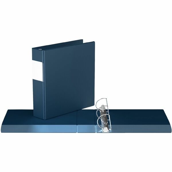 Davis Group Premium Economy, Angle D Ring, Binder, (Navy Blue, 2") - 8 1/2" (215.90 mm) x 11" (279.40 mm) Sheet Size - 475 Sheet Capacity - 3 x 2" (50.80 mm) Ring - Fastener: D-Ring - Polypropylene - Navy - 1