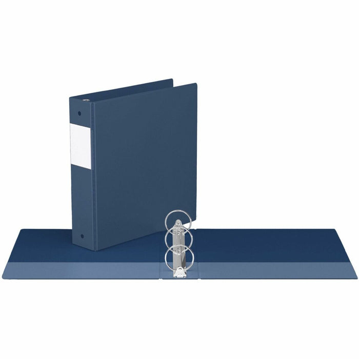 Davis Group Binder 2" Round Navy - 2" (50.80 mm) Binder Capacity - 8 1/2" (215.90 mm) x 11" (279.40 mm) Sheet Size - 400 Sheet Capacity - 3 x 2" (50.80 mm) Ring - Fastener: Round Ring - Polypropylene - Navy - 1 Each