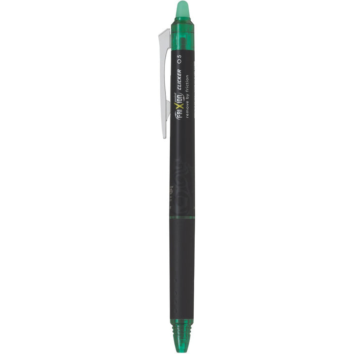FriXion Clicker Gel Pen - Refillable - Retractable - Erasable - Green Ink - Gel-based - 1/ - 1 Each