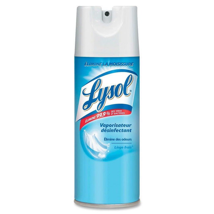 Lysol Disinfectant Spray - For Hard Surface, Restroom, Food Service Area - Aerosol - 350 mL - Crisp Linen Scent - Disinfectant, Kill Germs, Pleasant Scent, CFC-free - 1 - 1 Each