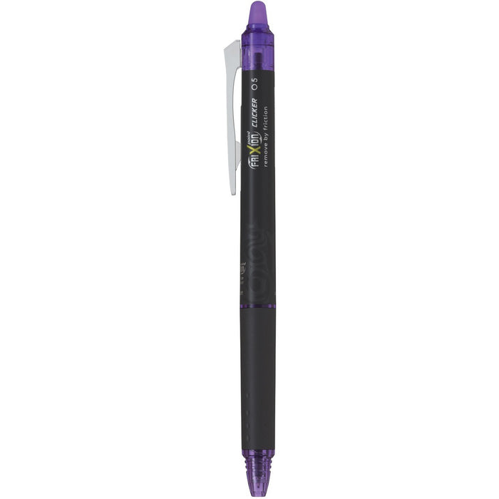 FriXion Clicker Gel Pen - Refillable - Retractable - Erasable - Purple Ink - Gel-based - 1/ - 1 Each
