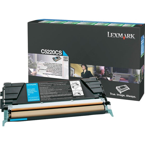 Lexmark Original Toner Cartridge - Laser - 3000 Pages - Cyan - 1 Each