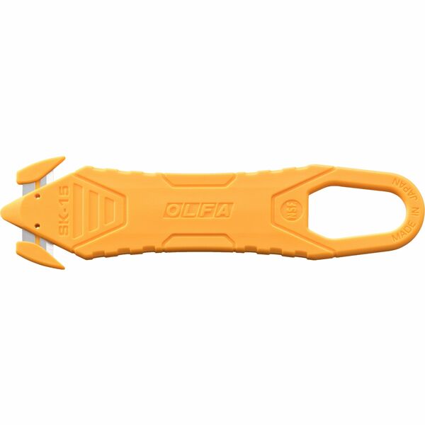 Olfa SK-15 Disposable Concealed Blade Safety Knife - Stainless Steel Blade - Disposable, Durable, Compact, Non-slip, Comfortable, Lanyard, Handle - Fiberglass, Plastic - 1 Each