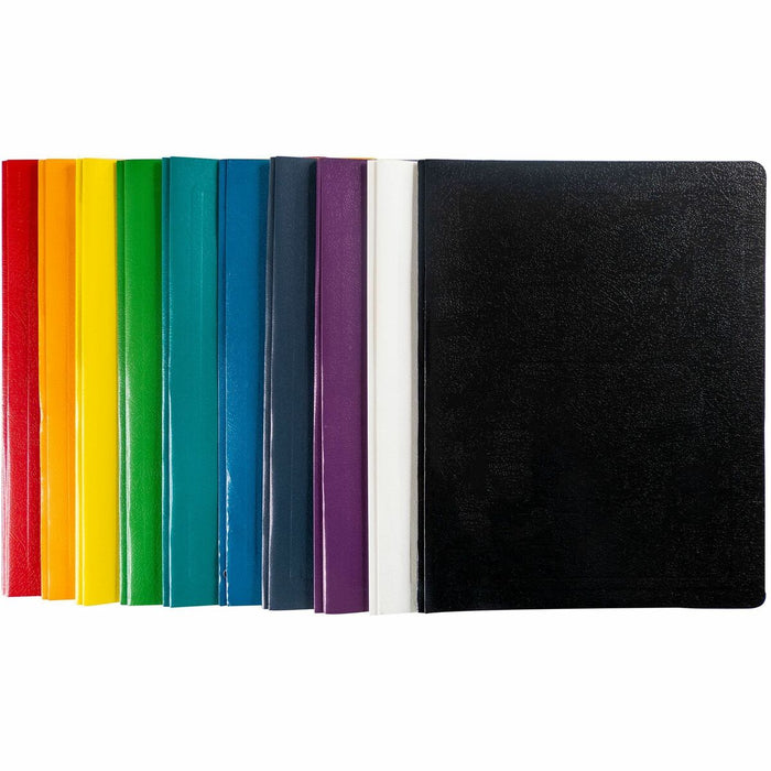Hilroy Report Cover - 3 x Prong Fastener - Assorted - Embossed - 1 Each