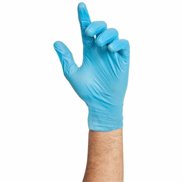 Inteplast Examination Gloves - 4 mil (0.10 mm) Thickness x 9.50" (241.30 mm) Glove Length - X-Large Size - For Right/Left Hand - Blue - Latex-free, Non-sterile - For Food - 100 / Box