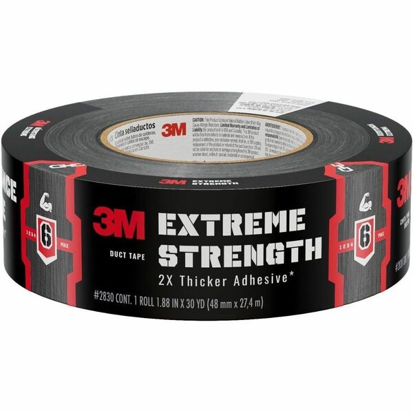 Scotch Extreme Strength Duct Tape 2830 - 30 yd (27.4 m) Length x 1.88" (47.8 mm) Width - Woven - Curl Resistant, Weather Resistant - For Bundling, Reinforcing, Patching, Repairing, Indoor, Outdoor - 12 Rolls/Case - 12 / Case