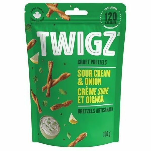 Twigz Pretzel - Sour Cream & Onion - 4.59 oz (130 g) - 1 Each