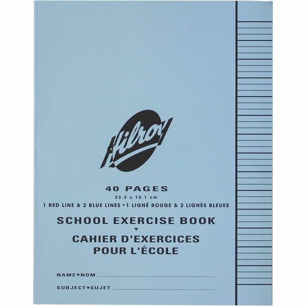 Hilroy Notebook - 40 Pages - Ruled Front Ruling - 0.20" (5 mm) Ruled - 9 1/8" (231.77 mm) x 7 1/8" (180.98 mm) Sheet Size - 1 Each