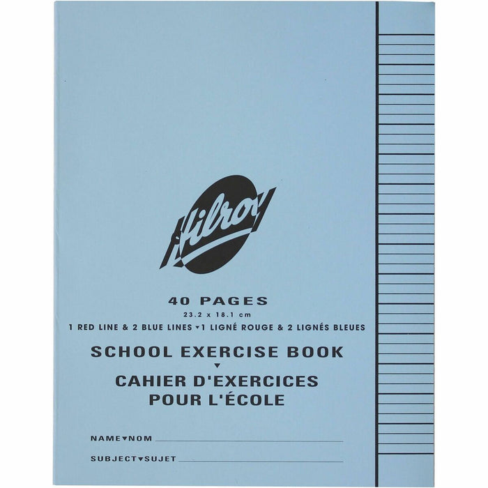 Hilroy Notebook - 40 Pages - Ruled Front Ruling - 0.20" (5 mm) Ruled - 9 1/8" (23.18 cm) x 7 1/8" (18.10 cm) Sheet Size - 1 Each