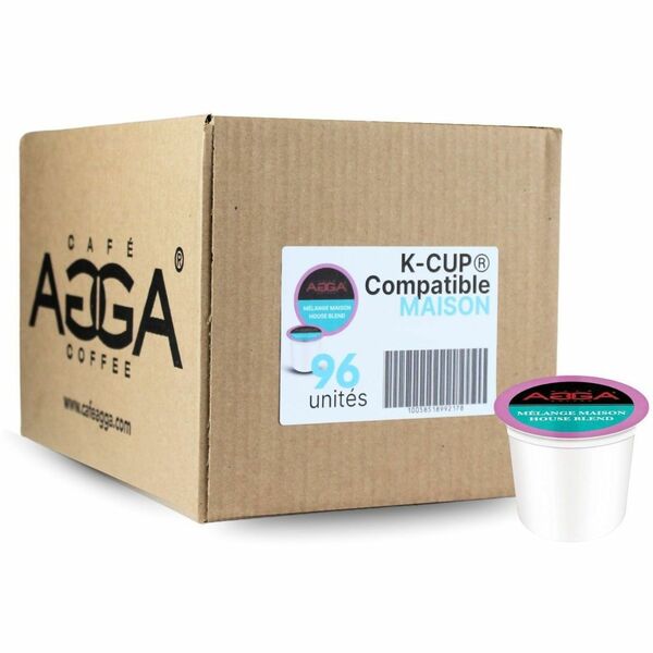 Agga K-Cup, Pod House Blend K-Cup - Medium - 96 K-Cup - K-Cup, Pod - House Blend - Kosher - 96 / Box