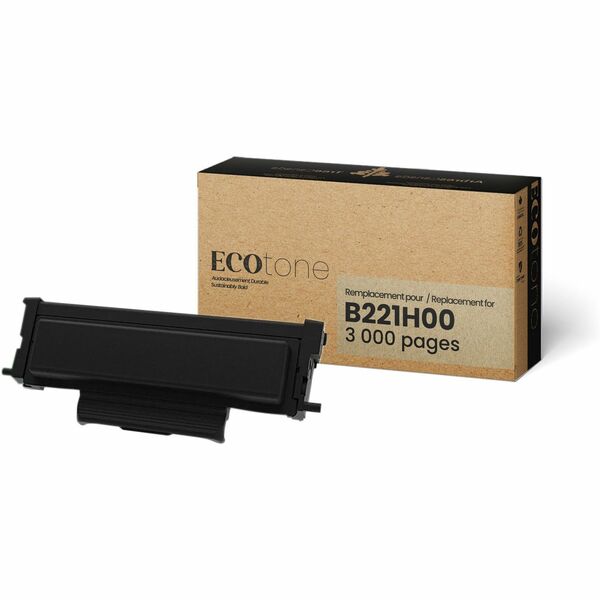 Ecotone Remanufactured Laser Toner Cartridge - Alternative for Lexmark B221H00 - Black - 1 Each - 3000 Pages