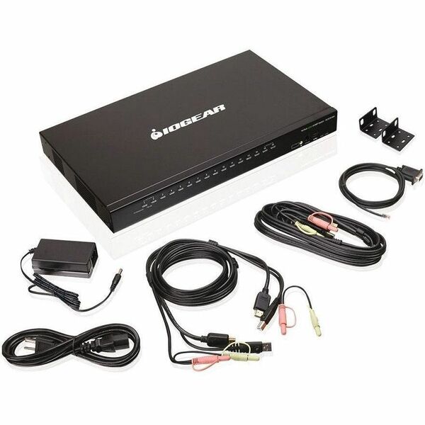 IOGEAR KVM Switchbox - 256 Computer(s) - USB - 16 x HDMI - Rack-mountable
