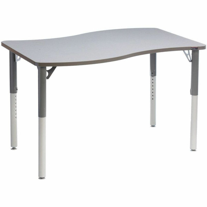 MITYBILT Conekt Linx Utility Table - Powder Coated Base - Height Adjustable - 8" (203.20 mm) Height x 36" (914.40 mm) Width x 48" (1219.20 mm) Length - High Pressure Laminate (HPL) - 1 Each