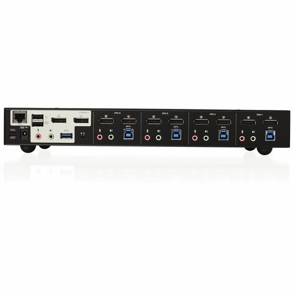 IOGEAR KVM Switchbox - 4 Computer(s) - 4K - 4096 x 2160 - USB - 4 x DisplayPort