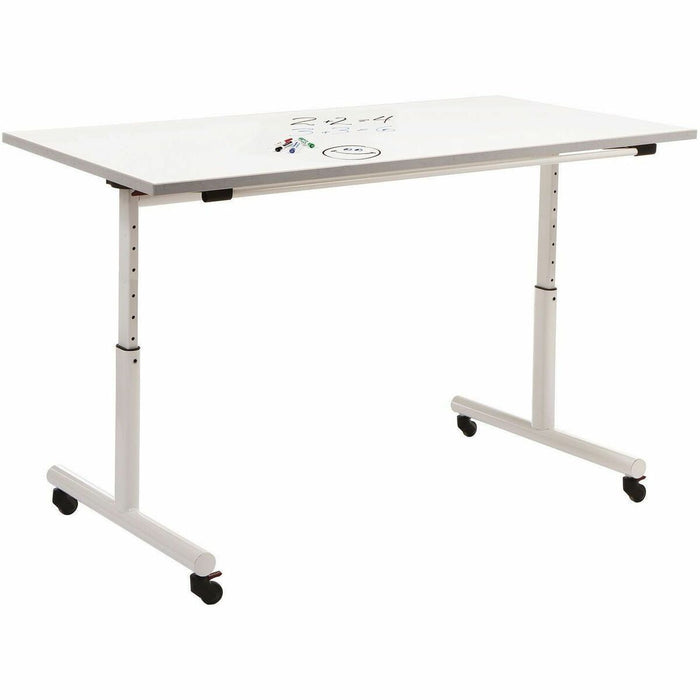 MITYBILT Dry Erase Board - High Pressure Laminate (HPL) Surface - Horizontal/Vertical - Adjustable, Lockable, Adjustable Height - 1 Each