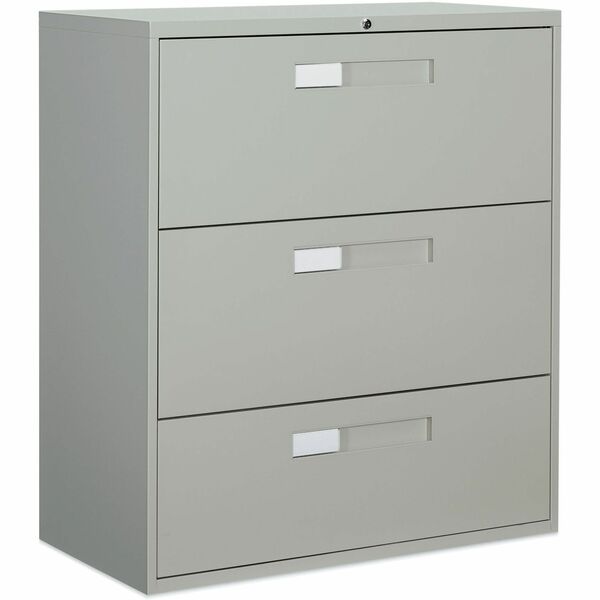 Global 9300 Series 36"W 3 Drawer Lateral File (9336-3F1H) - 36" (91.44 cm) Width x 18" (45.72 cm) Depth x 40.50" (102.87 cm) Height - 3 x Drawer(s) - Letter, A4, Legal - Lateral - Removable Lock, Interlocking, Anti-tip Locking, Ball-bearing Suspension, Le