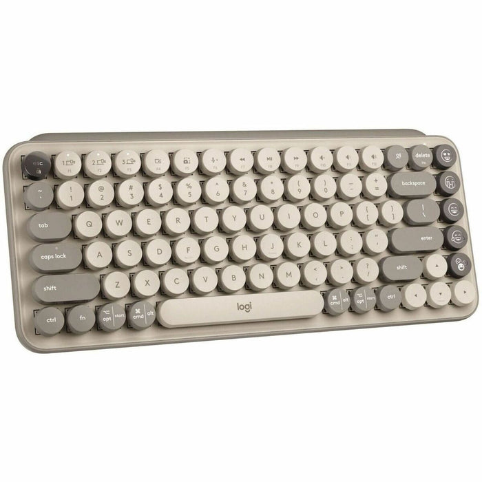 Logitech POP Keys Keyboard - Wireless Connectivity - Bluetooth/RF - Compact - 5.1 - 32.81 ft (10000 mm) - 2.40 GHz - USB Interface - Easy-Switch, Emoji Hot Key(s) - Windows 10, Windows 11, macOS 10.15, iPadOS 13.4, iOS 11, ChromeOS, Android 8.0 - English