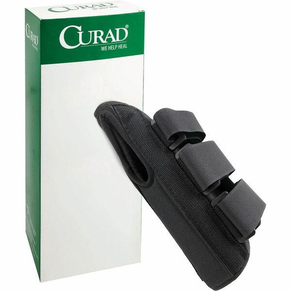 First Aid Central Wrist Support - Black - Nylon, Foam, Plastic - 1 Each