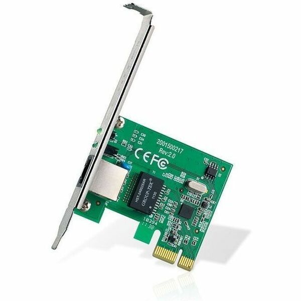 TP-Link TG-3468 Gigabit PCI Express Network Adapter - PCI Express - 1 Gbit/s Data Transfer Rate - 1 Port(s) - 1 - Twisted Pair - Low Profile Bracket Height - 10Base-T, 100Base-TX, 1000Base-T - Plug-in Card - Green