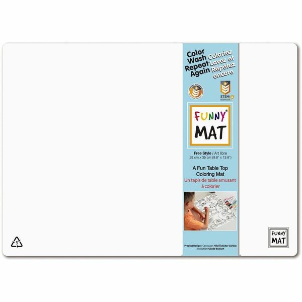Funny Mat Table Mat - Restaurant, Dining, Table, School, Craft, Project, Coloring, Car - 13.78" (350 mm) Length x 9.84" (250 mm) Width - 1 Each