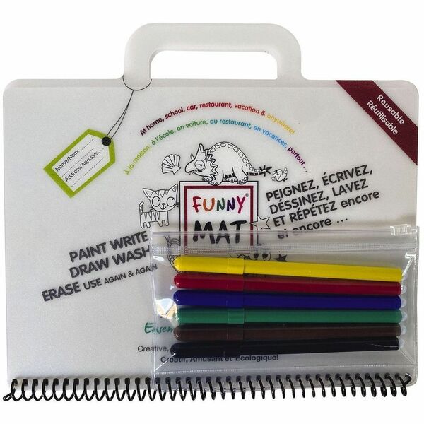 Crestar Funny Mat Paint Activity Kit - Coloring, Paint - 10.25" (260.35 mm) Height x 0.60" (15.24 mm) Width x 9.25" (234.95 mm) Length - 1 Each