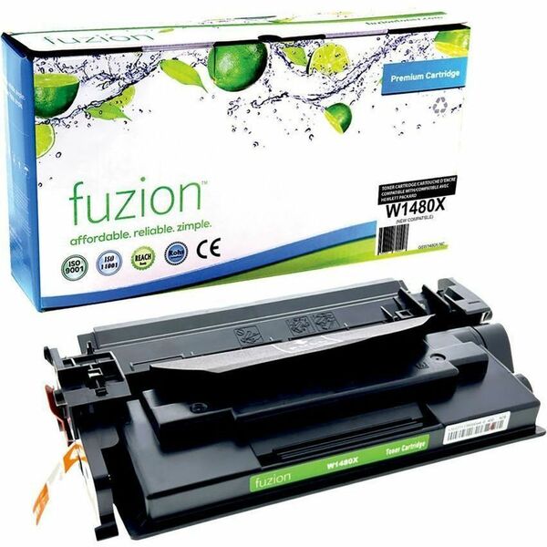 fuzion High Yield Laser Toner Cartridge - Alternative for HP W1480X - Black - 1 Each - 9500 Pages