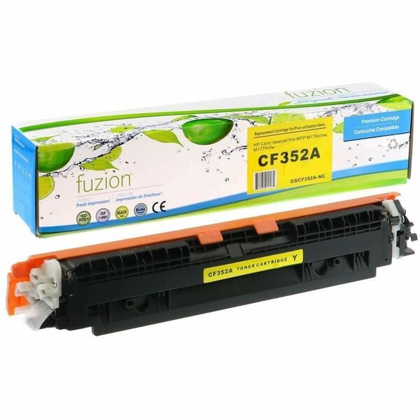 fuzion Compatible Toner for HP CF352A (130A) - Yellow - Yield: 1000