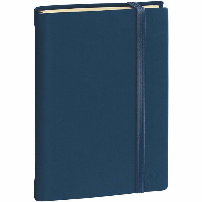Quo Vadis Notebooks - Silk - Blue - Lined - 61/4" x 91/2" - 192 Pages - Sewn - 85 g/m² Grammage - 6 19/64" (16 cm) x 9 29/64" (24 cm) Sheet Size - 0.67" (17.02 mm) Height x 6 1/4" (15.88 cm) Width x 9 1/2" (24.13 cm) Length - Blue Synthetic Leather C