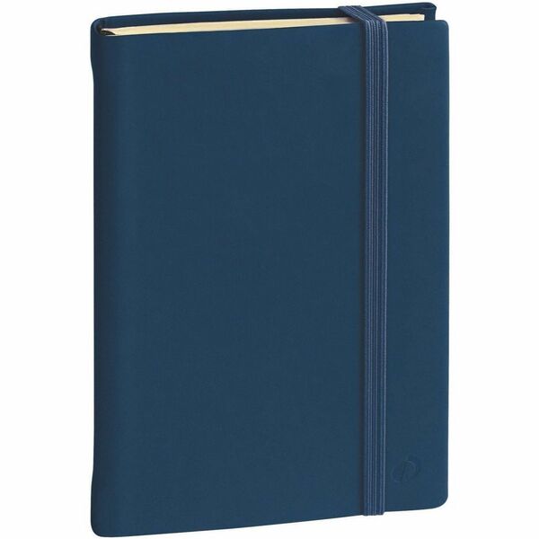 Quo Vadis Notebooks - Silk - Blue - Lined - 61/4" x 91/2" - 192 Pages - Sewn - 85 g/m&#178; Grammage - 6 19/64" (160 mm) x 9 29/64" (240 mm) Sheet Size - 0.67" (17.02 mm) Height x 6.25" (158.75 mm) Width x 9.50" (241.30 mm) Length - Blue Synthetic Leather