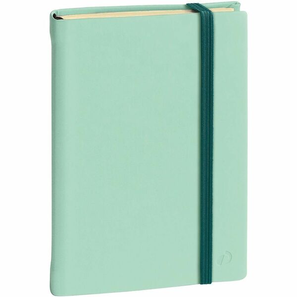 Quo Vadis SILK Notebook - 192 Pages - Sewn - 85 g/m² Grammage - 6 1/4" (15.88 cm) x 9 1/2" (24.13 cm) Sheet Size - 0.60" (15.24 mm) Height x 6 2/5" (16.26 cm) Width x 9 3/4" (24.76 cm) Length - Ivory Paper - Green Cover - Flexible - 1 Each