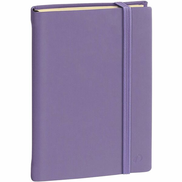 Quo Vadis SILK Notebook - 192 Pages - Sewn - 85 g/m&#178; Grammage - 4" (101.60 mm) x 6" (152.40 mm) Sheet Size - 0.50" (12.70 mm) Height x 4.10" (104.14 mm) Width x 6.25" (158.75 mm) Length - Ivory Paper - Lilac Cover - Flexible - 1 Each