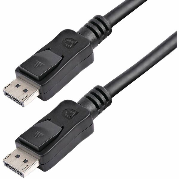 StarTech.com DisplayPort Audio/Video Cable - 15 ft (4.57 m) DisplayPort A/V Cable for Audio/Video Device, Monitor, Docking Station - 21.6 Gbit/s - Supports up to 4096 x 2160 - Black - 1 Each