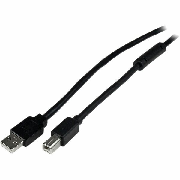 StarTech.com USB/USB-B Data Transfer Cable - 65.6 ft (20 m) USB/USB-B Data Transfer Cable for PC, Notebook, Server, MAC, Computer, Printer, Keyboard, Mouse, Modem, Peripheral Device, Hard Disk Drive Enclosure - First End: 1 x 4-pin USB 2.0 Type A - Male -