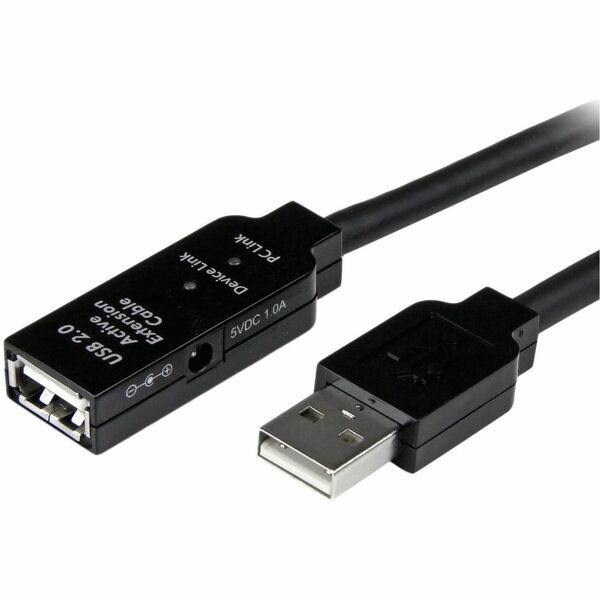 StarTech.com USB Extension Data Transfer Cable - 32.8 ft (10 m) USB Data Transfer Cable for Wall Outlet, Power Adapter, PC, Computer, MAC - First End: 1 x 4-pin USB 2.0 Type A - Male - Second End: 1 x 4-pin USB 2.0 Type A - Female - 480 Mbit/s - Extension
