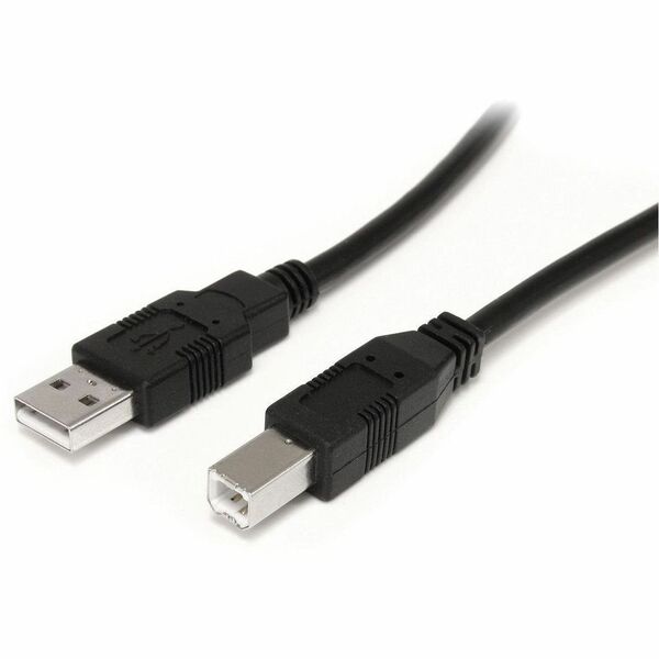 StarTech.com USB/USB-B Extension Data Transfer Cable - 30 ft (9.14 m) USB/USB-B Data Transfer Cable for Printer, Peripheral Device - First End: 1 x 4-pin USB 2.0 Type A - Male - Second End: 1 x 4-pin USB 2.0 Type B - Male - 480 Mbit/s - Extension Cable -