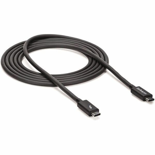 StarTech.com Thunderbolt 3 Data Transfer Cabler - 6.6 ft (2.01 m) Thunderbolt 3 Data Transfer Cable for USB Device, Mobile Device, Notebook, Chromebook, MacBook, Hard Drive, Docking Station, Monitor, Hard Disk Drive Enclosure, Printer, Chassis, ... - Firs