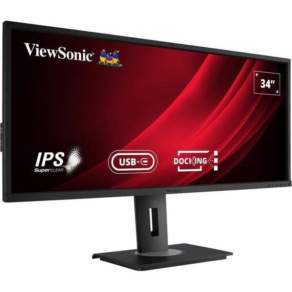ViewSonic Graphic VG3456 34" Class UWQHD LED Monitor - 21:9 - Black - 34" Viewable - Multi-domain Vertical Alignment (MVA) - LED Backlight - 3440 x 1440 - 1.07 Billion Colors - FreeSync - 300 cd/m² - 25 ms - 75 Hz Refresh Rate - Speakers - HDMI - Dis