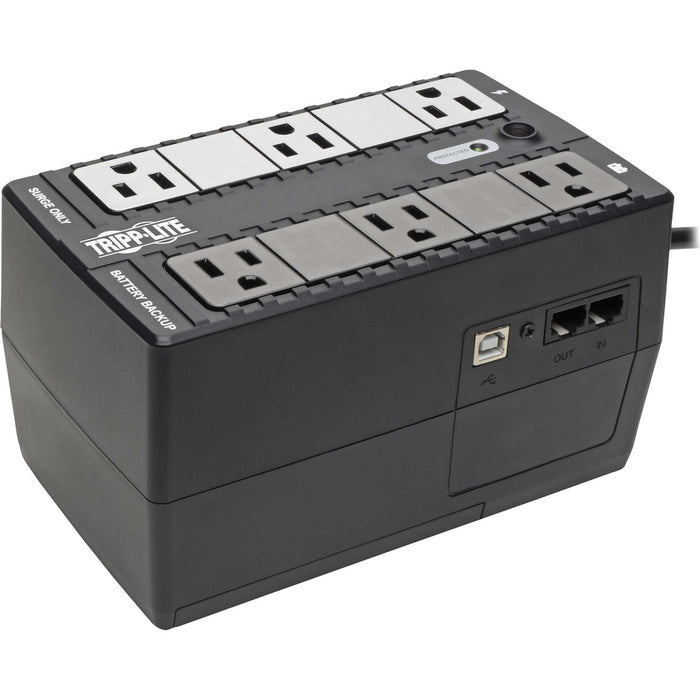 Tripp Lite series INTERNET350U 350VA Desktop/Tower/Wall Mountable UPS - 2U Ultra-compact, Desktop/Tower/Wall Mountable - 6.50 Hour Recharge - 2 Minute Stand-by - 120 V AC Input - 120 V AC, 110 V AC, 115 V AC Output - Single Phase - Pulse-width Modulated S